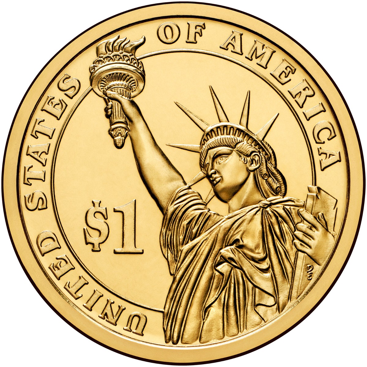 2008 D $1 President James Monroe Presidential Golden Dollar 1-Coin
