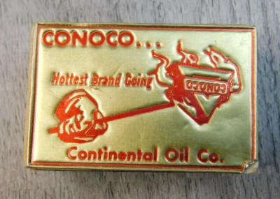 Conoco Hottest Brand Going Continental Oil Company Loose Match Vintage Matchbox