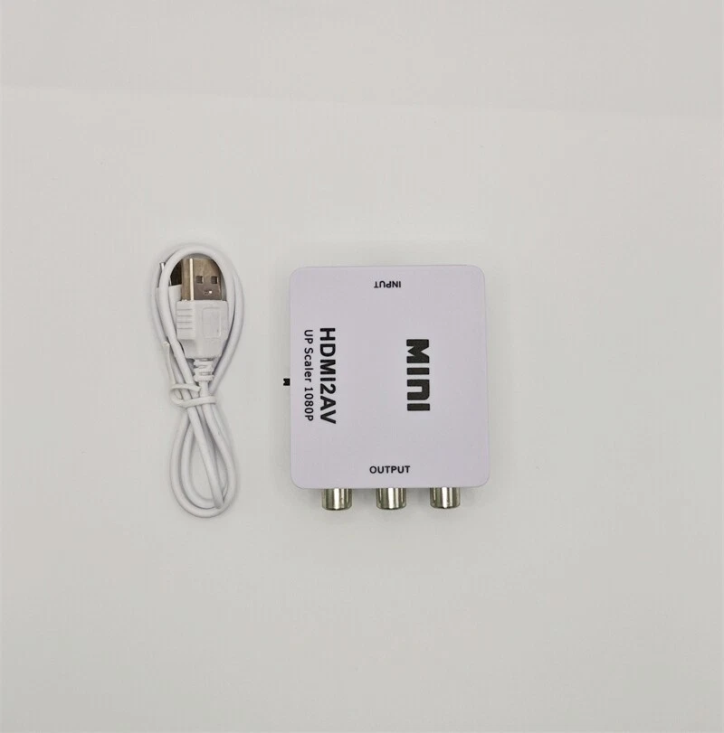 HDMI zu Cinch Adapter Box Composite AV CVBS Videokonverter Full HD 1080p 720p - Bild 2 von 4