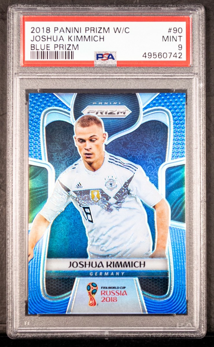 2018 Panini Prizm World Cup Joshua Kimmich #90 PSA 9 BLUE 44/199