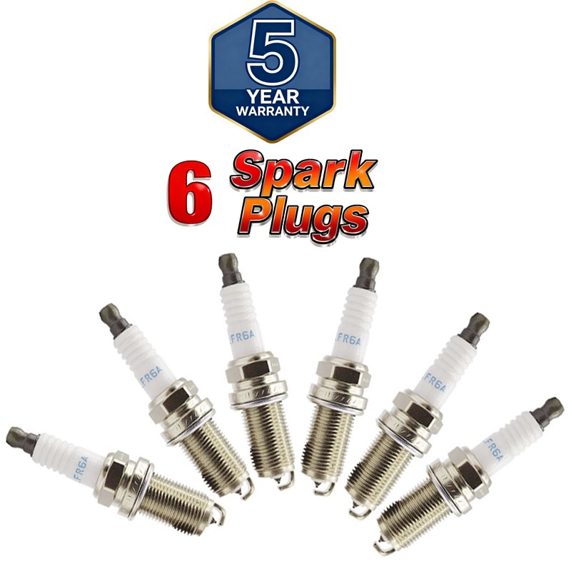 Set of 6 For 04-17 TURBO Impreza STi Legacy Outback 22401AA670 Spark Plugs
