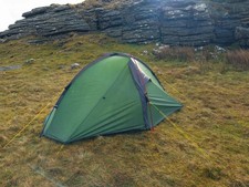 Wild Country Helm Compact 1-Person Tent Green, Lightweight for Wild Camping