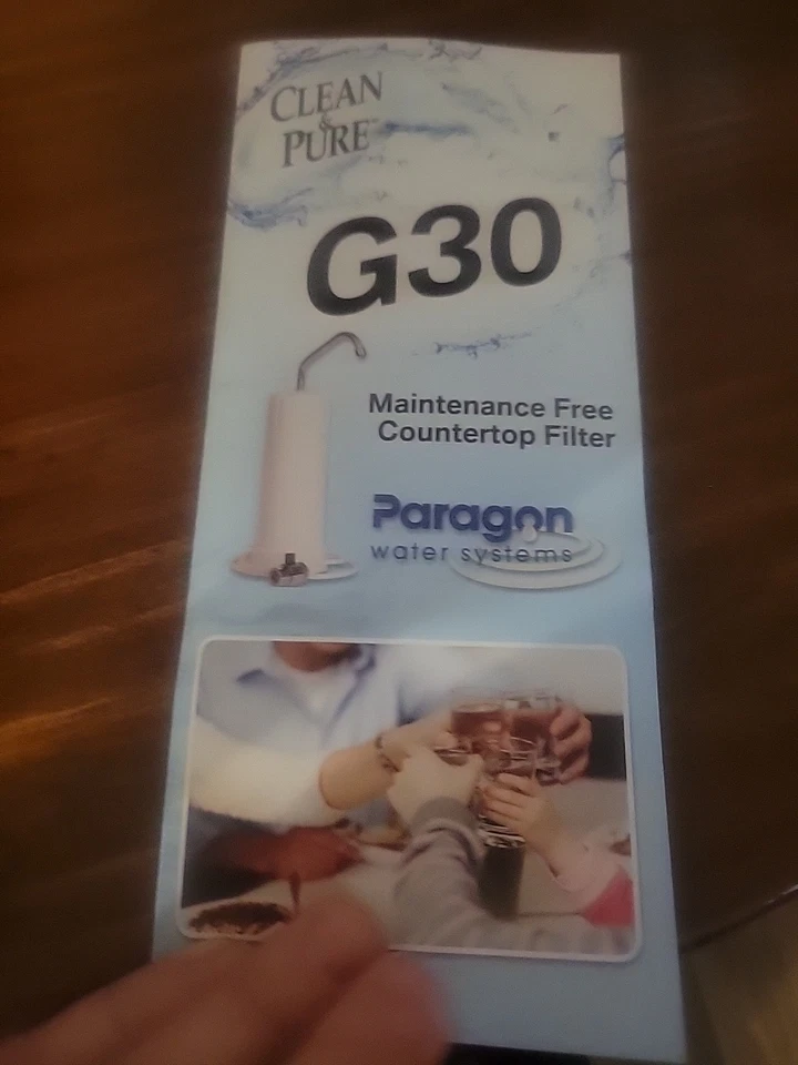 Paragon Water Systems Clean & Pure G30 Countertop Cold Water Filter White New! - Image 4 of 4