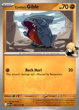 Cynthia's Gible 109/217 Common Ascended Heroes Pokemon Near Mint