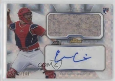 2013 Finest Jumbo Relic Rookie Refractor X-Fractor /149 Evan Gattis Auto RC 0b5