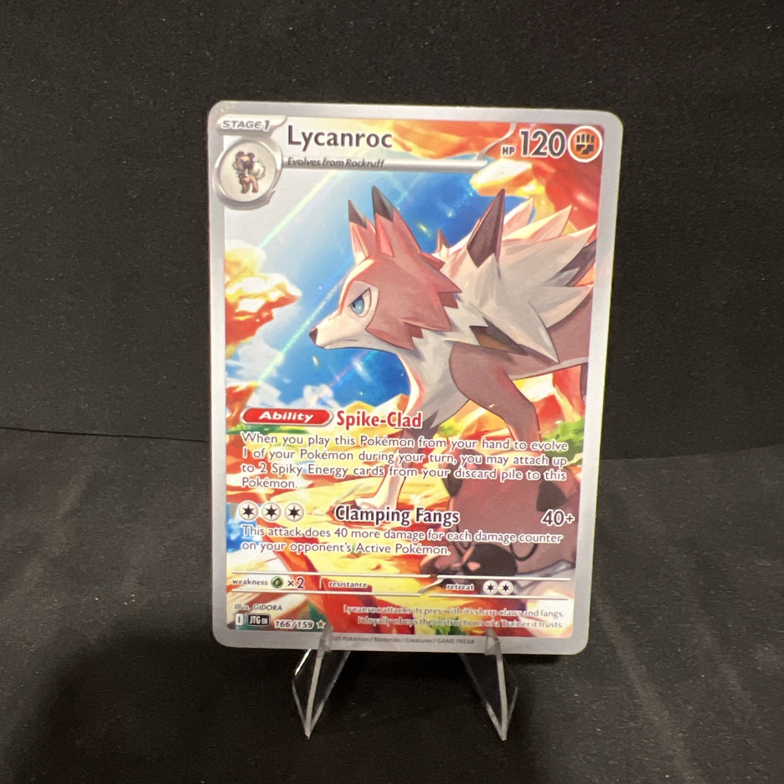 Lycanroc - 166/159 - Illustration Rare - Journey Together - Pokemon Card - NM/M