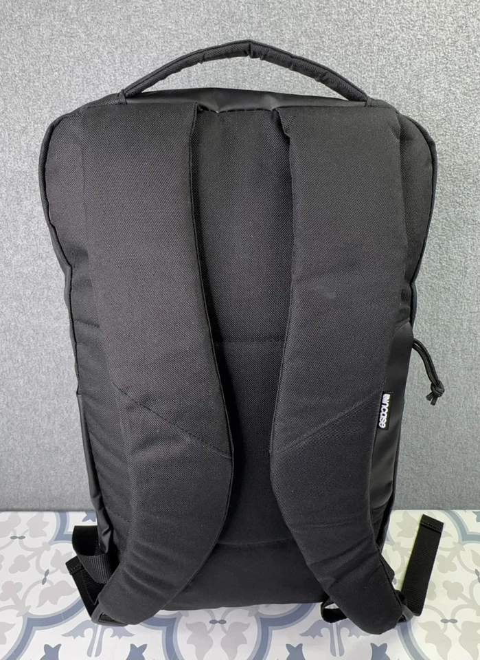 Mochila negra con logotipo de Apple para computadora portátil MacBook Pro Air Tech viaje trabajo Mac Foto 4 de 4