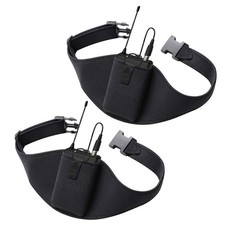 2 Pack Mic Belt - Microphone Belt with Innovative Rubber Band Lock - Improved...