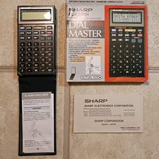 SHARP EL-6250H Dial Master Electronic Memory Calculator / Phone Dialer Vintage
