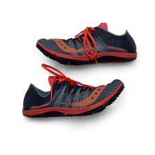 Saucony Racing Endorphin Track Spikes Navy/Orange Womens Size 8