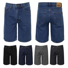 Kno Betta Men's Jean Shorts Regular Fit Casual Cotton Denim Shorts 5 Colors