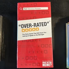 Over-Rated Party Game By The Creators Of What Do You Meme Fun Adult Games Cards
