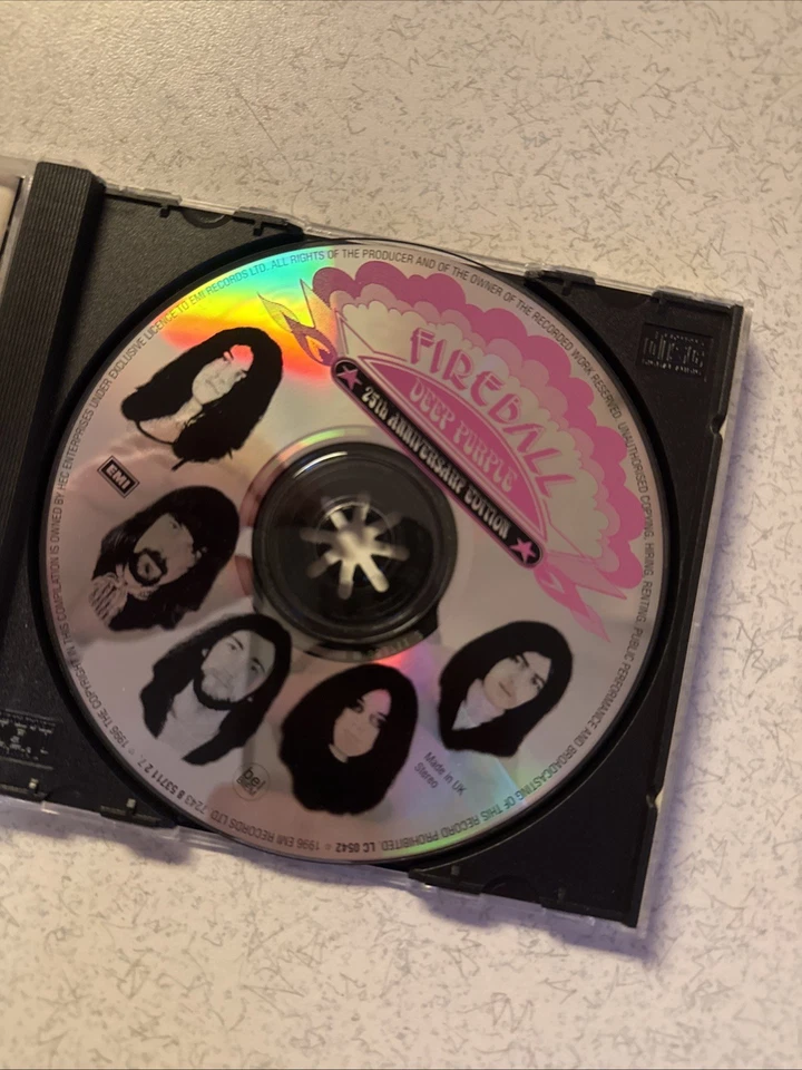 GOLD CD - DEEP PURPLE FIREBALL - Import -  - 1971 WARNER BROS Alt Cover Disc VG - Image 3 of 4