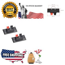 2 Way Spring Speaker Terminal Clip Push Release Connector Cable Terminals Str...