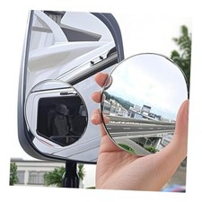 2Pcs Large Stick-on Blind Spot Car Mirror, 3.75 Inch Non-Adjustable Big Round