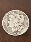 circulated 1889 Morgan Silver Dollar coin