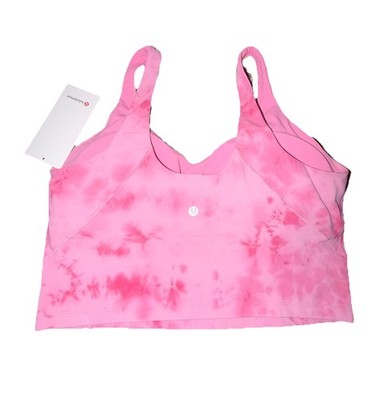LULULEMON ALIGN TANK STRAWBERRY MULTI COLOR SIZE 14 PTP 17 
