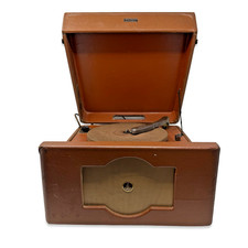 Vintage Emerson Model 521 Portable Record Player Tube Turntable Parts See Video