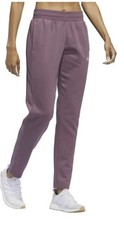 Adidas Womens Tapered Leg Fleece Jogger Pant Sz S Purple Excellent Condition