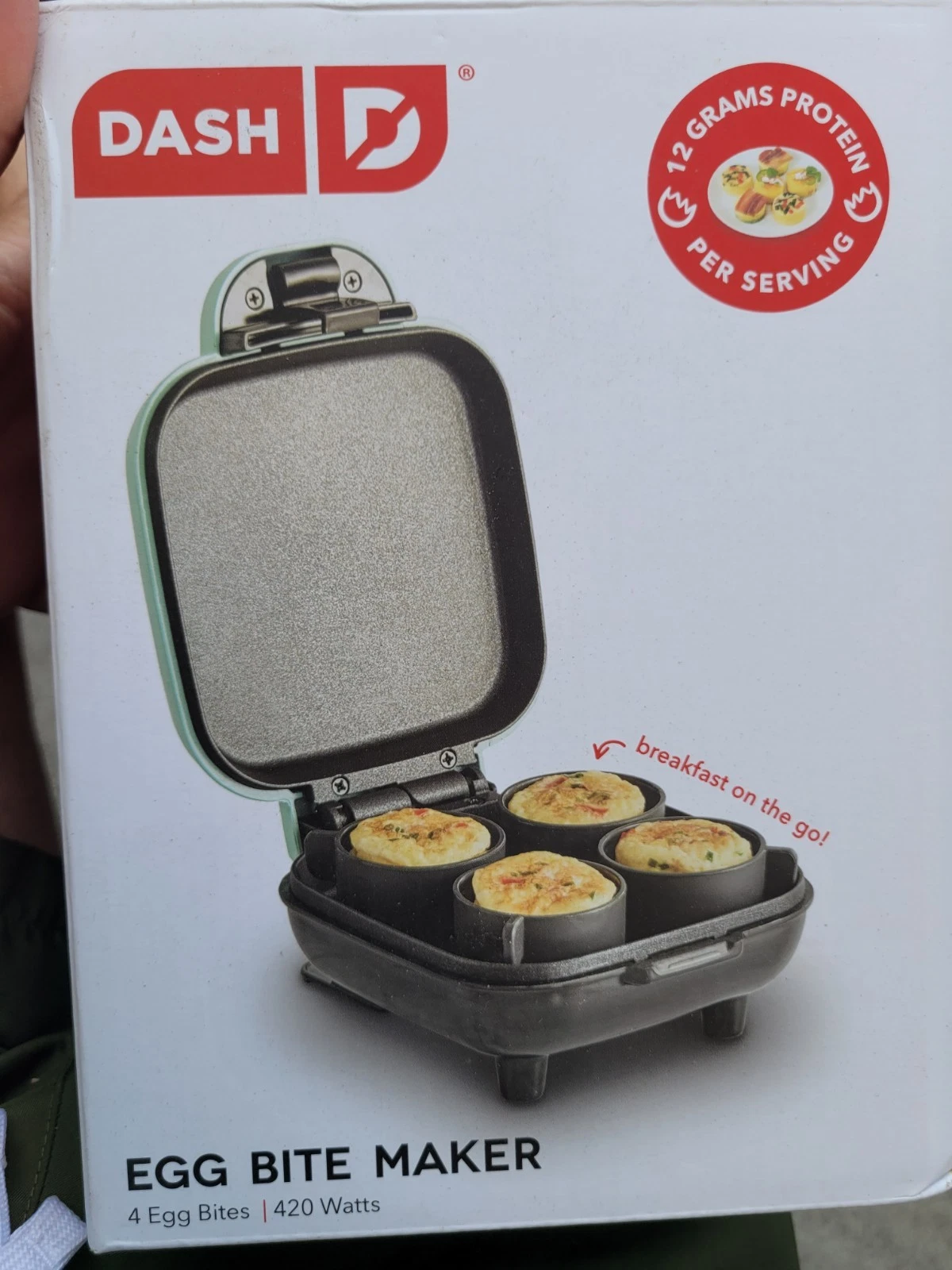Dash Egg Bite Maker - Aqua: 4-Egg Cooker, Electric Egg Cooker,...