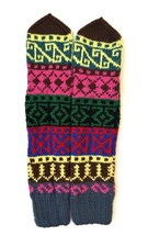 Tibetan Yak Wool Hand Knit Hand Made 100 wool socks Super Warm Strong M/L Size