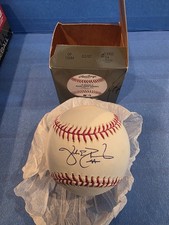 Jake Peavy Signed Rawlings OMLB Baseball NO COA