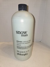 Philosophy Snow Man Shampoo, Shower Gel & Bubble Bath 32 Oz - New Sealed 0.78 per gallon