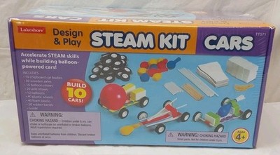 Lakeshore Design & Play STEAM KIT CARS - Accelerate STEAM Skills. New.