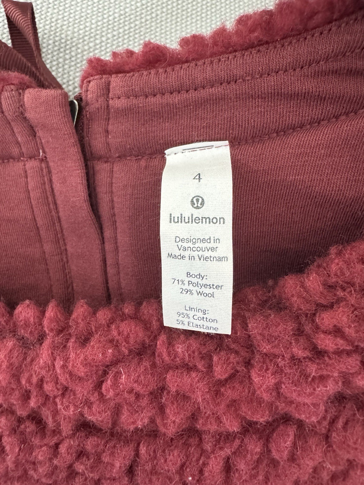 Lululemon Whenever Red Wool Pullover Sweater Wome… - image 3