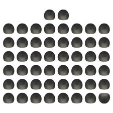25Pair/50Pcs Silicone Earbud Tips Replacement IEM Earbud Covers, Smoke M