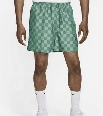 Nike Men's Club Flow Shorts - Green Checker  Sz L. NWT