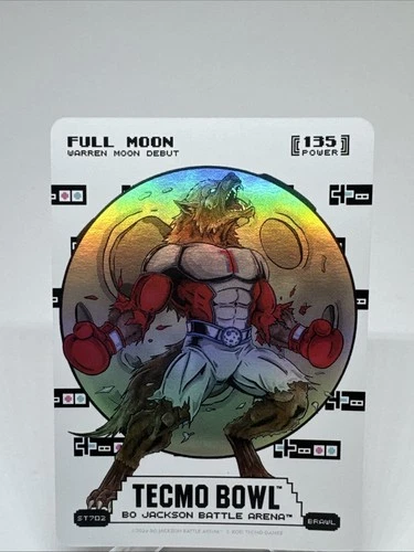 Full Moon Sore Thumb Battlefoil #ST702 Warren Moon Bo Jackson Battle Arena SP