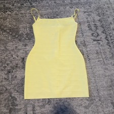 Tiger Mist MIDORI BANDAGE DRESS XS Yellow