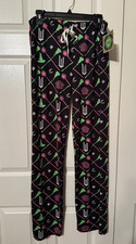 Wicked Universal Studios Black Pajama Pants  Wicked Theme Print  XL  NWT 