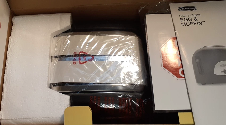 NEW TEM500 Egg-and-Muffin 2-Slice Wide Slot Toaster & Egg Poacher Back to Basics - Image 3 of 4