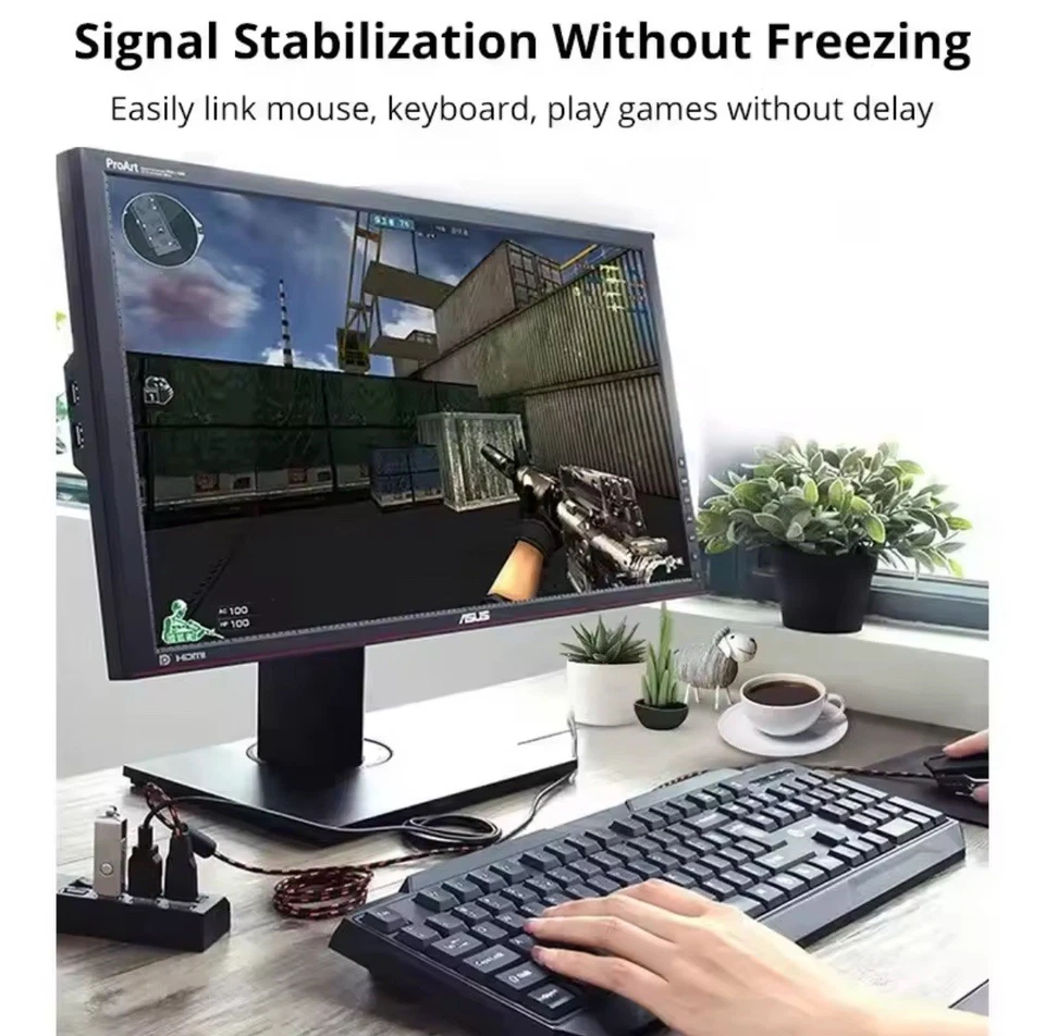 Hub USB 3.0 Di Estensione, a 7 Porte, Con Interruttori Di Alimentazione E Spie S - Immagine 3 di 4