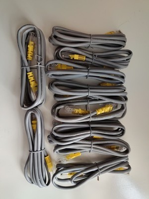 Rj45 LAN Kabel Cat.5e 2m 10 Stück RJ45 Stecker Patch Netzwerkkabel