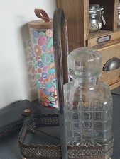 Vintage/antique Silver Plated Decanter Holder With One Decanter
