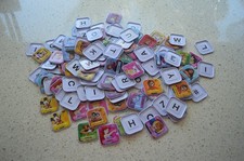 WOOLWORTHS DISNEY WORDS 2019. MIXED LOT OF 136 TILES PLUS COLLECTABLE CLOTH CASE