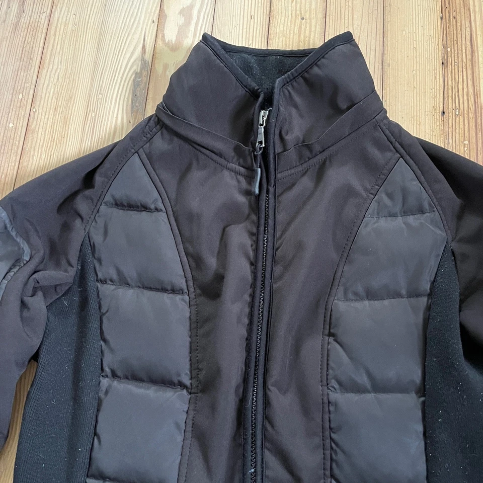 1 Madison Expedition Women's Down Puffer Jacket Black Knit Panels Size M - Image 2 of 4