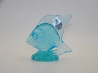 Fenton Blue Topaz Sunfish Angel Fish Iridescent Light Teal Turquoise