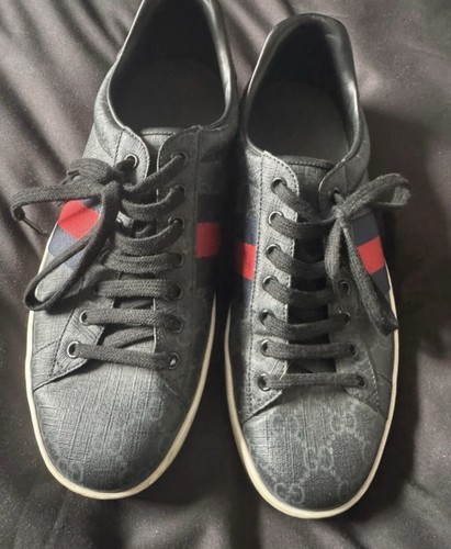 Gucci men's monogram trainers - Picture 1 of 5