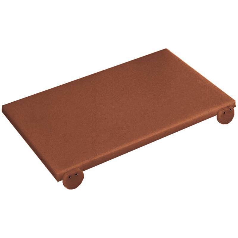 TAGLIERE CON FERMI MARRONE HACCP 53X32,5X2H.  RISTORAZIONE GASTRONORM PADERNO