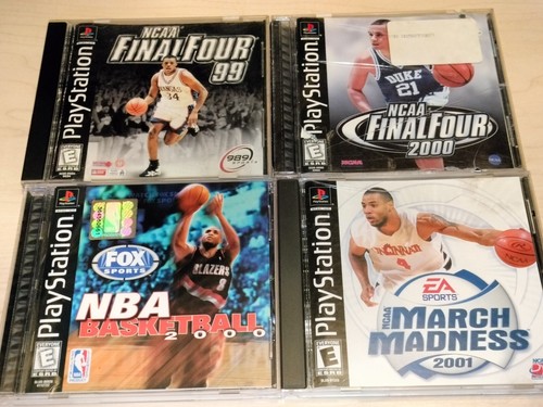 NCAA March Madness 2001 Final Four 99 2000 Basketball Playstation 1 - 4 game lot