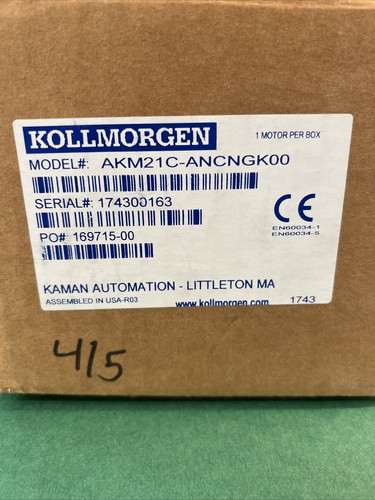 KOLLMORGEN PM SERVO MOTOR MODEL AKM21C AKM21C-ANCNGK00 - Picture 2 of 4