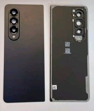 Samsung Galaxy Fold 4 BLACK Back Rear Battery Cover Glass Shell Housing Case