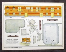 Costruzioni carta da ritagliare - Villetta 900 - ed. Cartoccino - anni '40