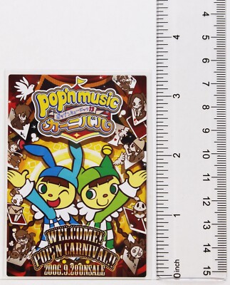 Pop'n Music Card 13 Carnival PL22L003 KONAMI Japan Game Character