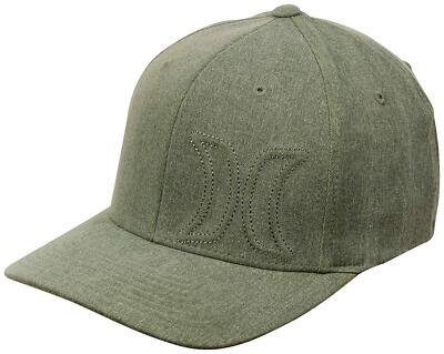 Hurley Men's Del Mar Flex Fit Cap Hat Faded Olive