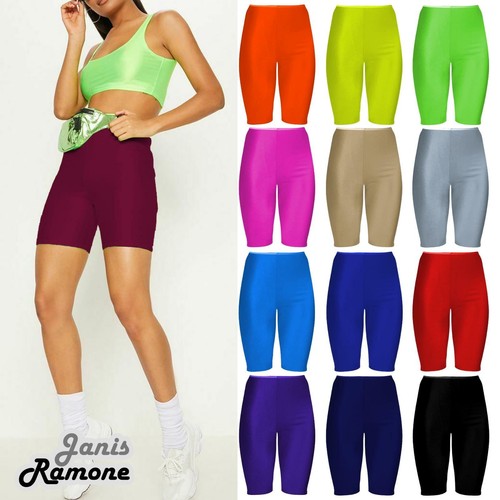 New Womens Shiny Nylon Lycra Stretchy 